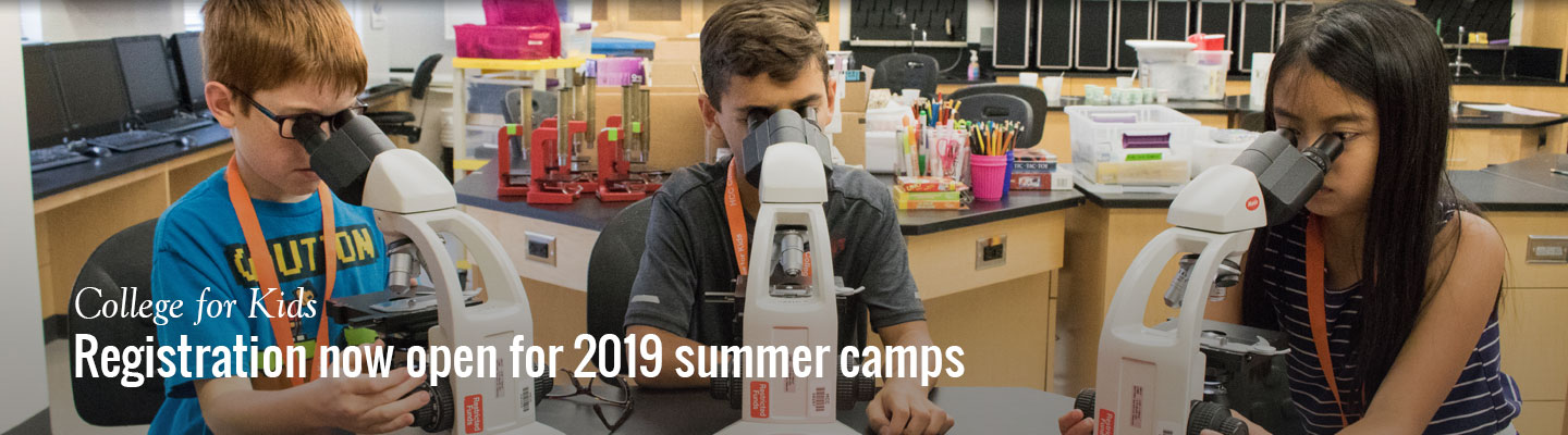 Registration now open for 2019 summer camps