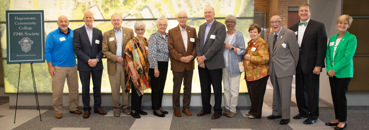 The 1946 Society Members standing together at the 1946 Society Brunch