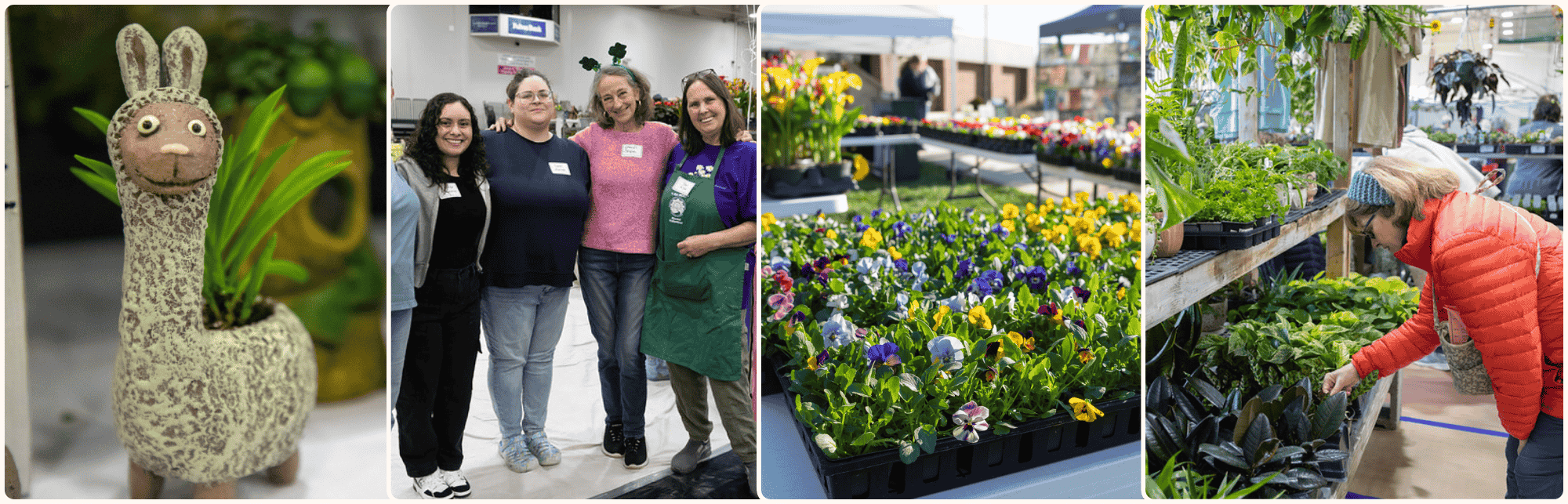 Attendees posing at the 2026 HCC flower show
