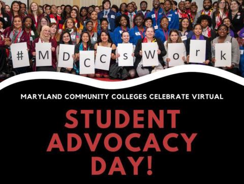 Maryland Community Colleges Celebrate Virtual Student Advocacy Day graphic